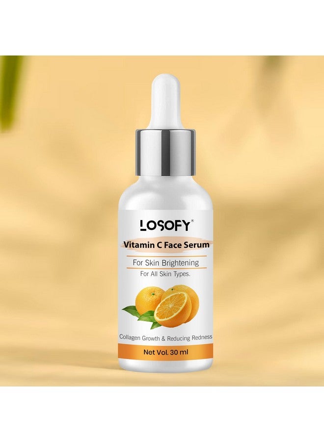 LOSOFY Vitamin C Face Serum,Face Serum for Glowing Skin,Helps in Dark Spot Reduction, and Provides Moisturization, 30 ml (pack of 2) - Image 4
