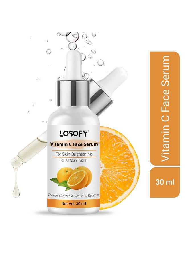 LOSOFY Vitamin C Face Serum,Face Serum for Glowing Skin,Helps in Dark Spot Reduction, and Provides Moisturization, 30 ml (pack of 2) - Image 3