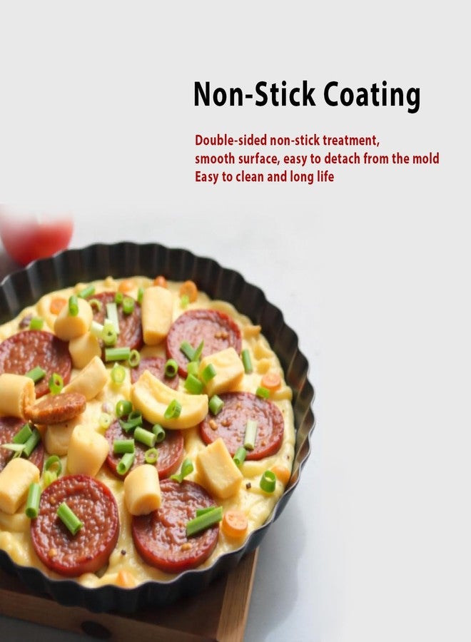 CAKE DECOR Pie Tart Mould - 10 cm Non-Stick, Durable, Easy Release, Ideal for Mini Tarts, Quiches, and Pies - Image 2