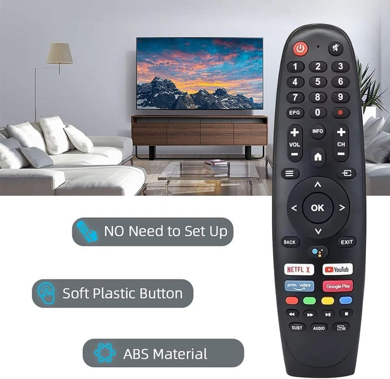 LOMCA EC32V2HA EC40V2FA Universal Replacement Remote Control for Caixun SANSUI BLAUPUNKT OLED Smart TV BA40F4382QEB for ARRQW TVs (No Voice) - Image 2