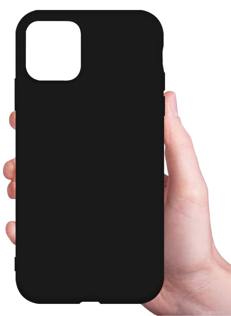 CATANES Soft Silky Silicone Case Cover for Apple iPhone 11 Pro - Full Body Protection - Black - Image 3