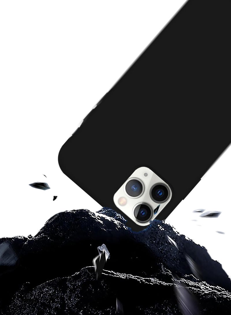 CATANES Soft Silky Silicone Case Cover for Apple iPhone 11 Pro - Full Body Protection - Black - Image 4