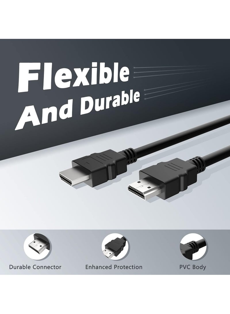 DUSALA HDMI Cable 4K HDMI 2.0 18Gbps High-Speed 4K@60Hz HDMI to HDMI Video Wire Ultra HD 3D 4K HDMI Cord Braided Compatible with MacBook Pro UHD TV Nintendo Switch Xbox PlayStation PS5/4 PC Laptop 20 Meter - Image 4
