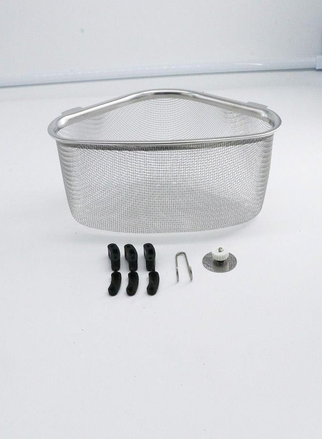 Kopida Sink Strainer Basket, Stainless Steel Triangle Kitchen Sink Strainer Basket for Sink Food Strainer, Corner Sink Strainer Basket for Food Strainer, Storage Rack - Image 4