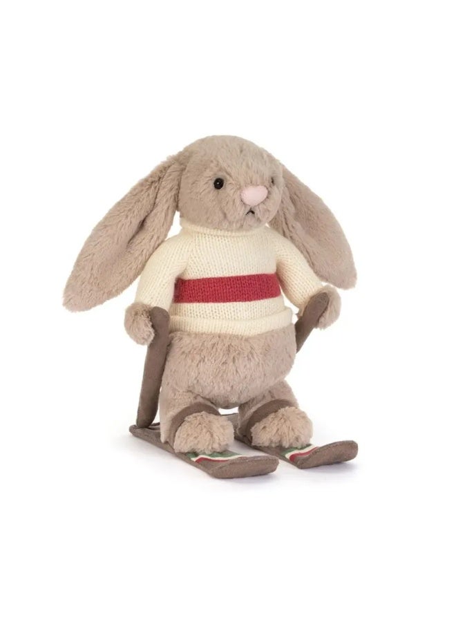 Jellycat Bashful Bunny Gold Medal Ski Outfit Plush Toy, Soft Bunny Stuffed Animal with Winter Ski Outfit, Cute Collectible Gift for Kids & Collectors, 20cm - Image 2