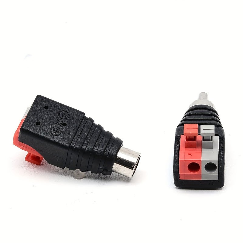 8 قطع محول RCA إلى سلك سماعة، ذكر وأنثى، موصلات كابلات بدون لحام - Image 5