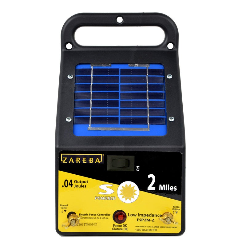 Zareba Solar Powered Low Impedance Electric Fence Charger - 2 Mile Solar Powered Electric Fence Energizer, Contain Small Animals and Keep Out Predators - ESP2M-Z - Image 2