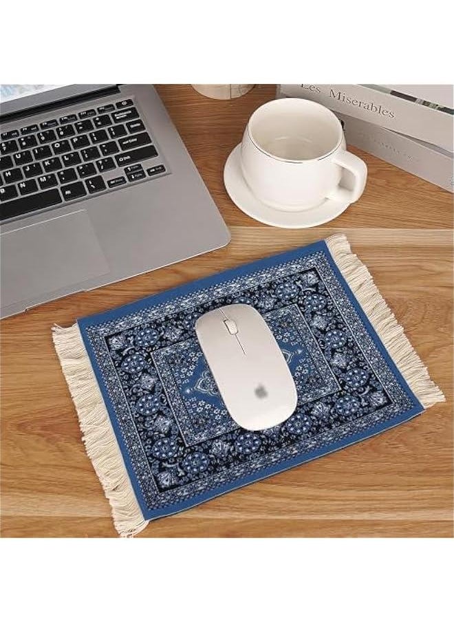 Generic - Carpet Mouse Pad - Persian Style Design, Unique and Elegant, Ideal for Office Workers, Gamers, and Students (Grayish Blue) - Image 1