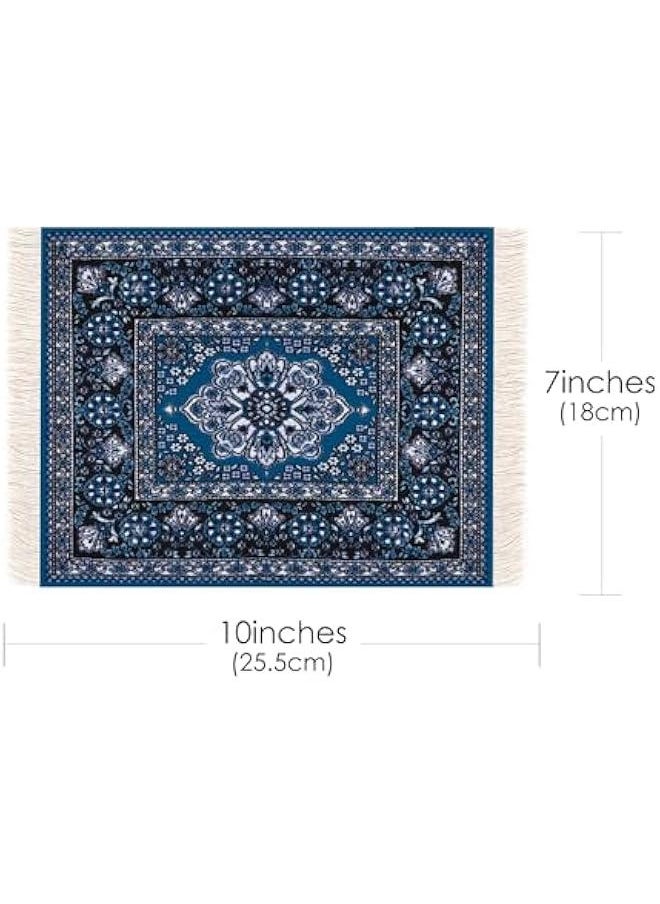 Generic - Carpet Mouse Pad - Persian Style Design, Unique and Elegant, Ideal for Office Workers, Gamers, and Students (Grayish Blue) - Image 1