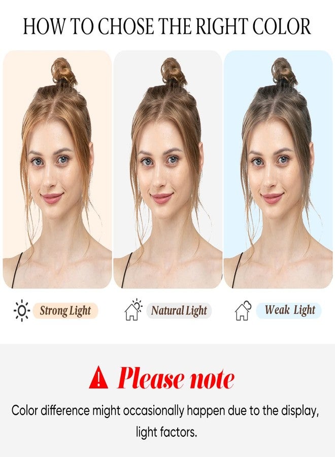 Sankrityayan Large Messy Bun Hair Piece Wavy Curly Light Brown Scrunchies Synthetic Chignon Ponytail Hair Extensions Thick Updo Hairpieces Ideal for Women - Image 5