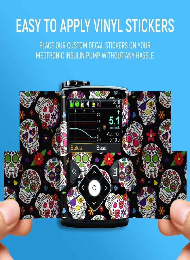 Rockadex - Decal Sticker Compatible for Medtronic Insulin Pump, Quality Vinyl Stickers, Custom Vinyl Decals for Insulin Pump. (Watercolour Floral) - Image 5