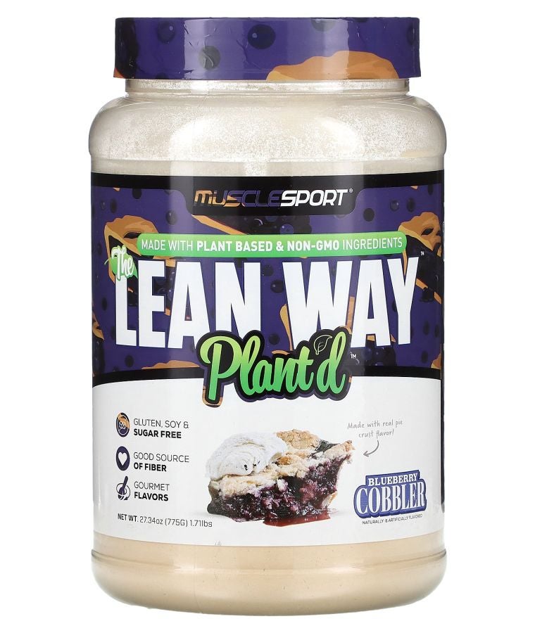 MUSCLESPORT The Lean Whey Plant'd Blueberry Cobbler 1.7 lbs (775 g)