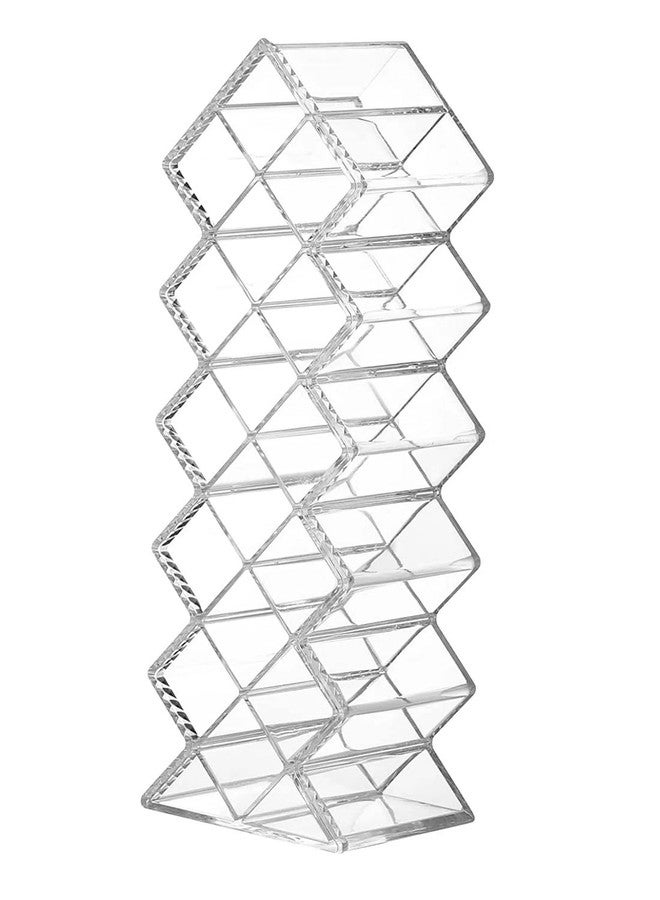 GREECHO 16 Grid Lipstick Holder Clear Acrylic Lipgloss Organizer Compact Fish Shape Lip Balm Storage Box Compact Lipstick Storage Display Stand (3) - Image 1