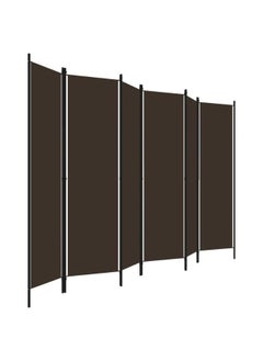 Stylish Room Divider 6-Panel Fabric Partition Wall Brown 300x180 cm Privacy Partition Room Separator - pzsku/Z14CD5342CB0A2FD16A10Z/45/_/1696910510/2c33e0ca-3087-4750-8dc3-55898fab92a7