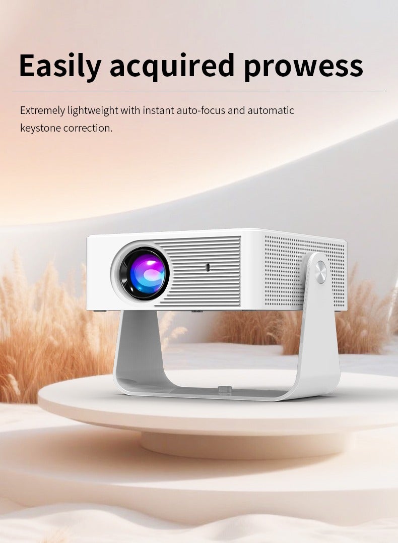 واي تي جهاز عرض صغير ذكي Y8S بدقة 4K و5G وواي فاي وأندرويد 13 وبلوتوث وتركيز تلقائي وحجر الزاوية وتعديل زاوية 360 درجة، عالي الدقة بالكامل للاستخدام الداخلي والخارجي، متوافق مع عصا التلفزيون/HDMI/USB/PS5/iOS/PS4 - Image 3