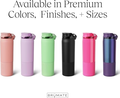 BrÃ¼Mate BrMate Rise 35oz Water Bottle With 100 Leakproof Covered Silicone Straw Insulated Stainless Steel Water Bottle With Removable Straw Fast Flow Soft Sip Silicone Spout BPAFree Primrose - Image 3