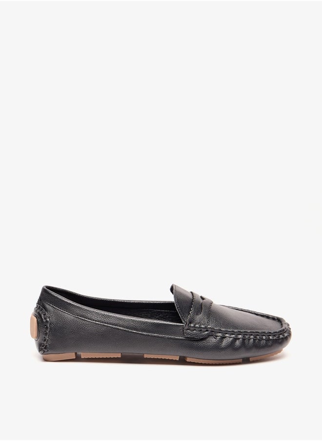 Le Confort Women Textured Slip-On Moccasins  - Image 3