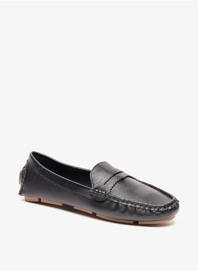 Le Confort Women Textured Slip-On Moccasins  - Image 1