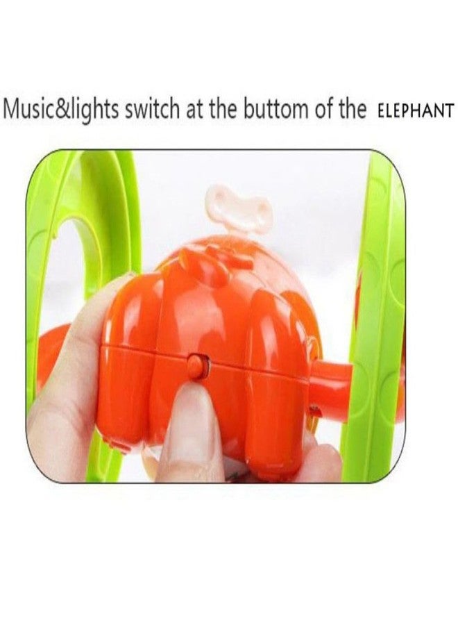 Radhya Accessories Elephant Shape Musical Rolling Toy for Kids Babies Interactive & Musical Key Operated, Sensory Sound Toy for Kids, Travel-Friendly & Safe Gift for Boys & Girls (12 Months+) (Blue) - Image 4