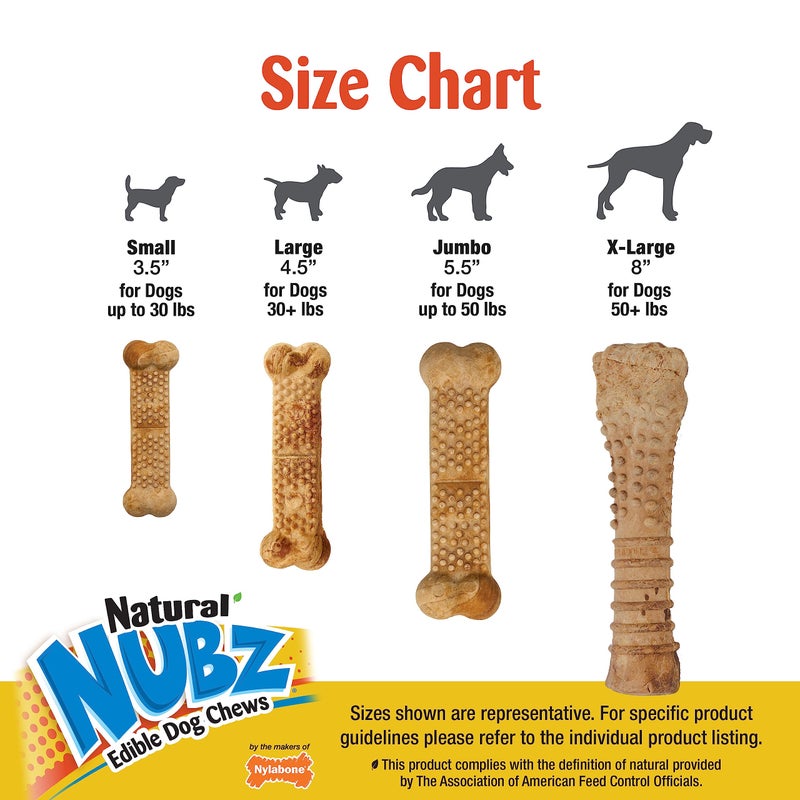 Nylabone Nubz Wild Natural Dog Chew Treats for Small Dogs, Long Lasting Dog Chew Bones Made in USA, Bison Flavor, for Dogs Up to 25 lbs. (12 Count) - Image 4