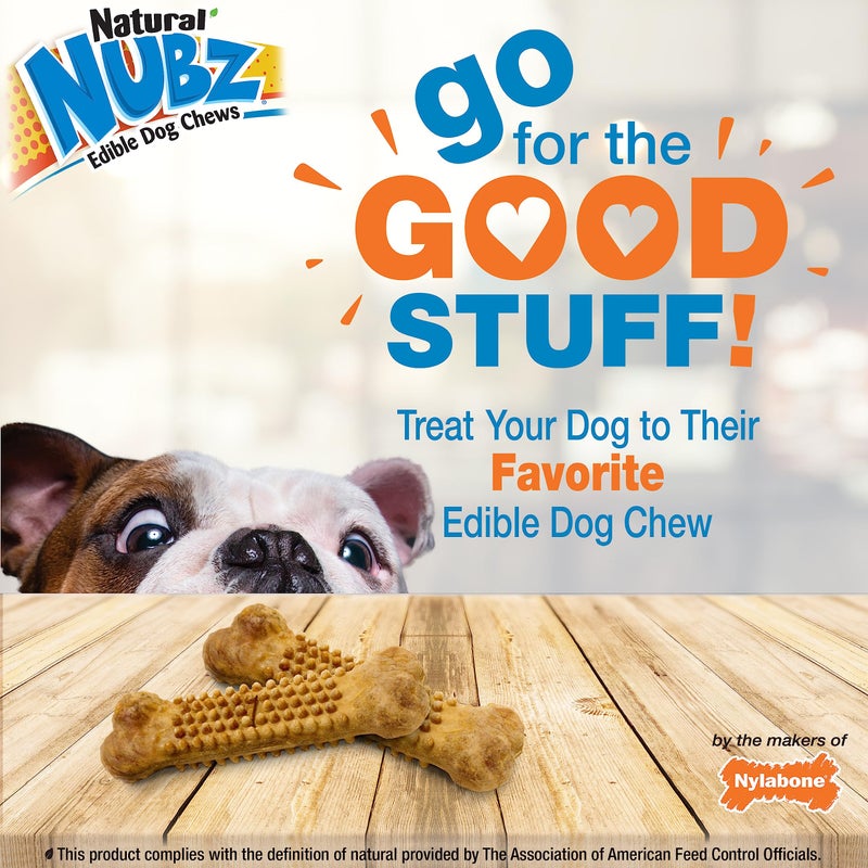 Nylabone Nubz Wild Natural Dog Chew Treats for Small Dogs, Long Lasting Dog Chew Bones Made in USA, Bison Flavor, for Dogs Up to 25 lbs. (12 Count) - Image 5