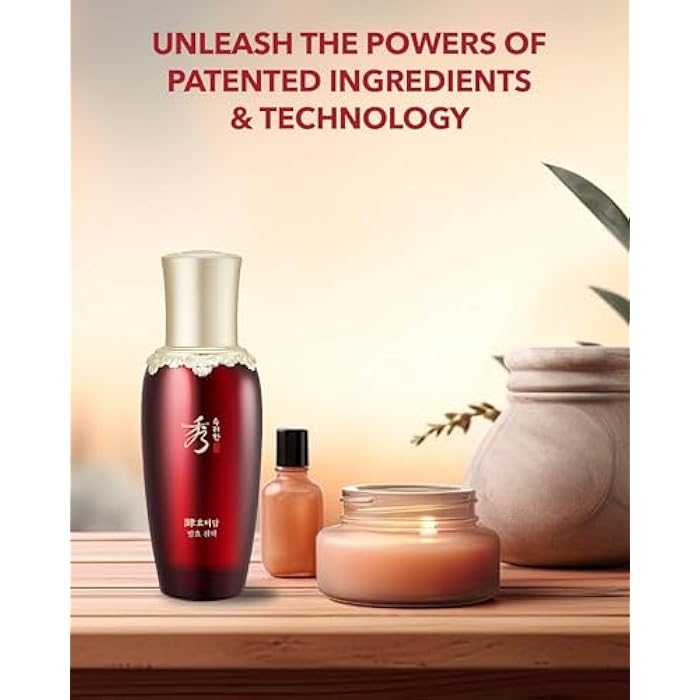 Sooryehan Hyobidam (Fermented Essence, 1.5fl oz) - Korean Skin Care. Rich, Creamy Serum for Reduced Wrinkles & Deep Hydration. Wild Ginseng, Snow Fungus Extract. - Image 5