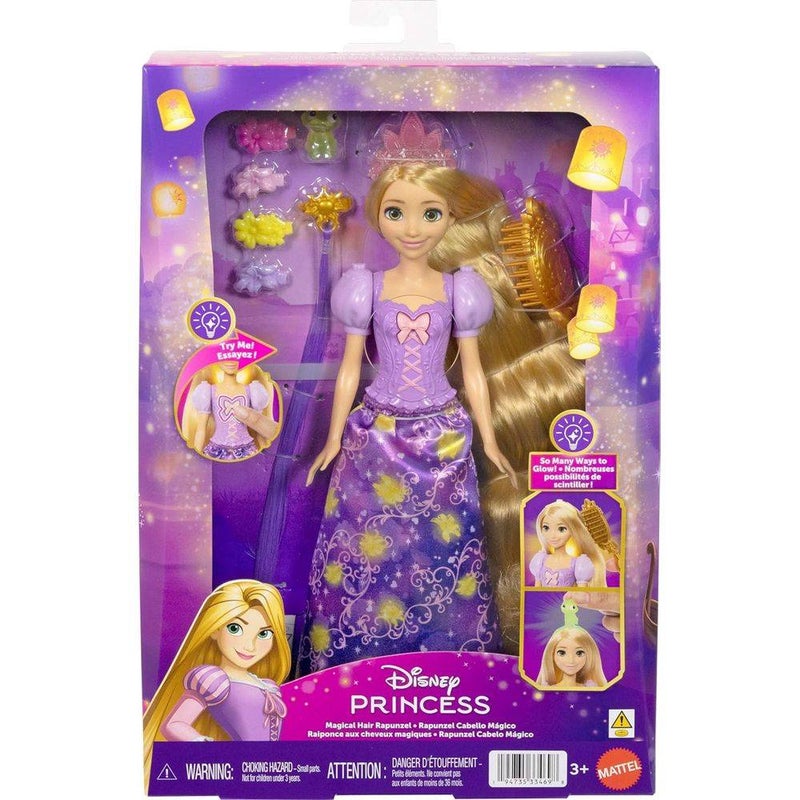 Disney Princess Magical Hair Rapunzel Doll Playset (9 Pieces)