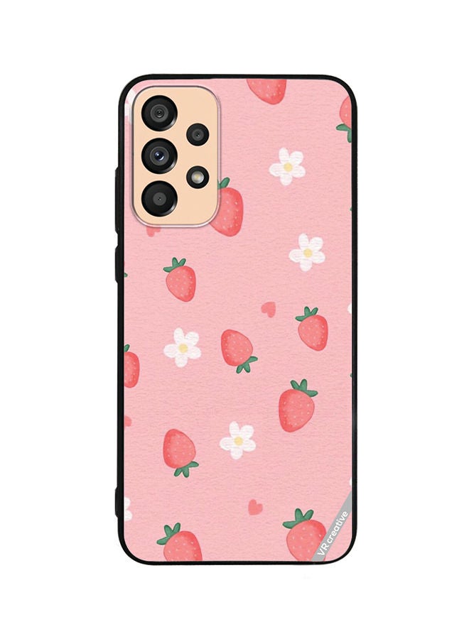 VR CREATIVE Protective Case Cover For Samsung Galaxy A53 5G Strawberry Design Multicolour - Image 1