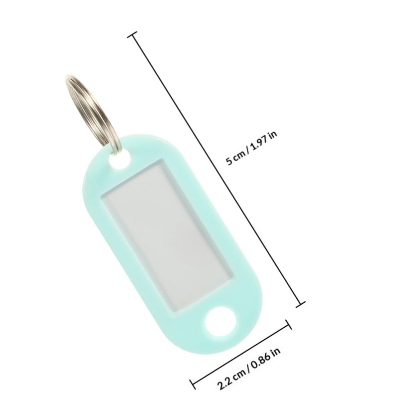 30 Pcs Mint Green Key Tags With Rings Portable Luggage Office Key Identifier - Image 3