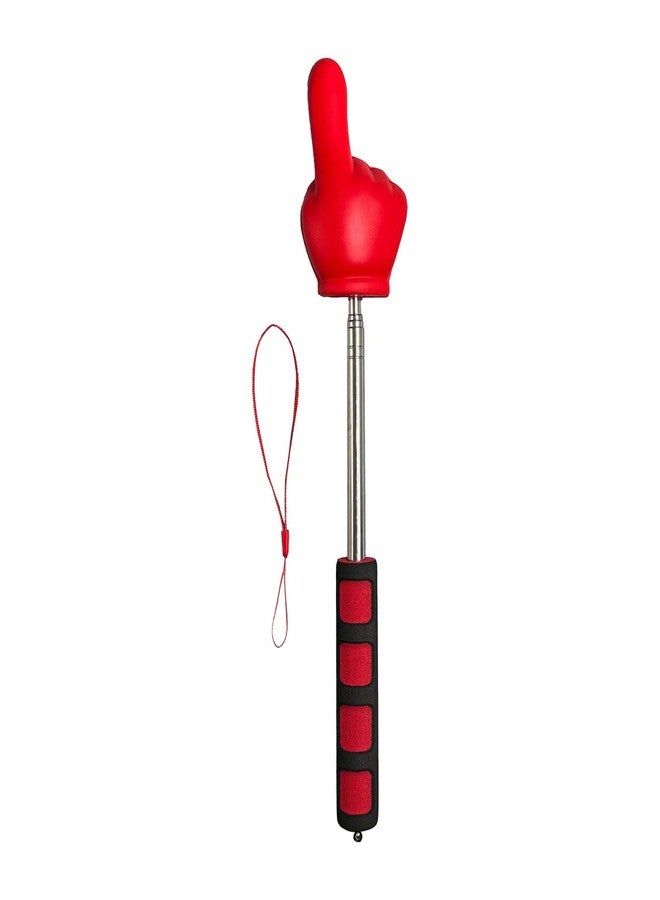 Baoblaze Telescopic Teachers Pointer Stick Extendable Finger Pointer Stick Pointing Stick for Classroom Supplies Presentation, Red - Image 1