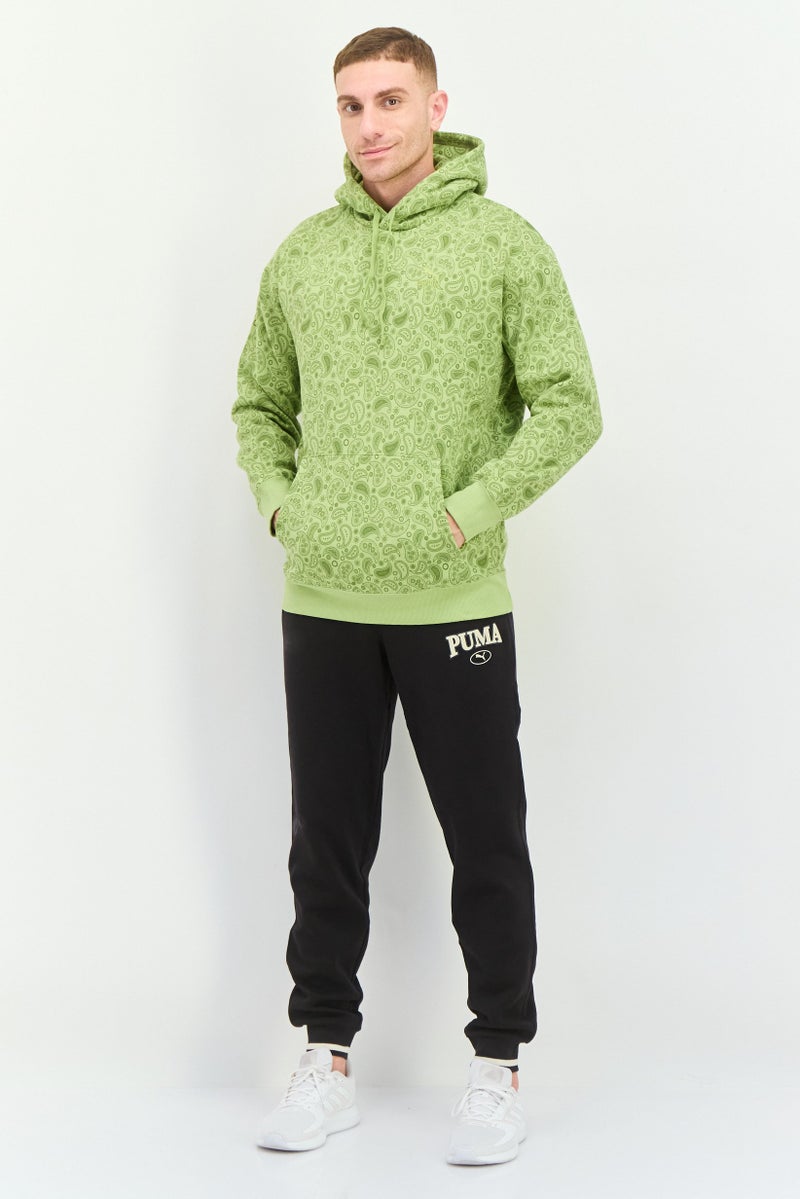 PUMA سويت شيرتات خارجية للرجال بتصميم بايزي مريح، أخضر كيوي - Image 3