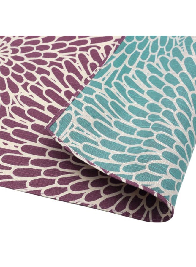 IPPINKA Japanese Reversible Furoshiki, Traditional Wrapping Cloth for Lunchbox or Gifts, 18.9 x 18.9 in - Gourd/Dragon Scale Pattern, Green/Navy - Image 1