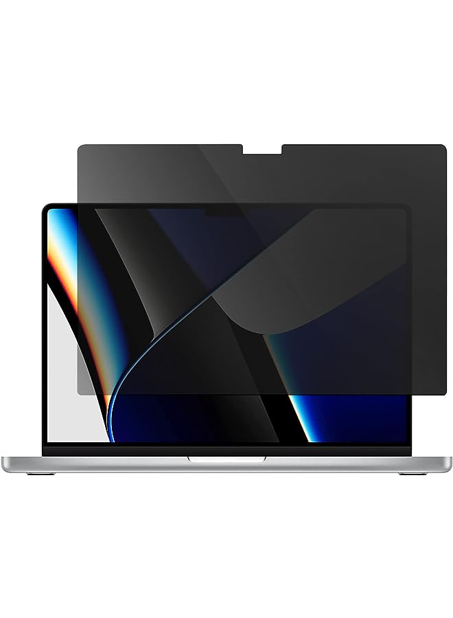 Procases Privacy Screen Protector for MacBook Pro 14.2/14 Inch 2023/2022 2021 Model A2779 / A2442, Anti-Spy Tempered Glass Tinted Screen Film Guard for MacBook Pro with M2 M1 Pro/Max Chip Touch ID - Image 1