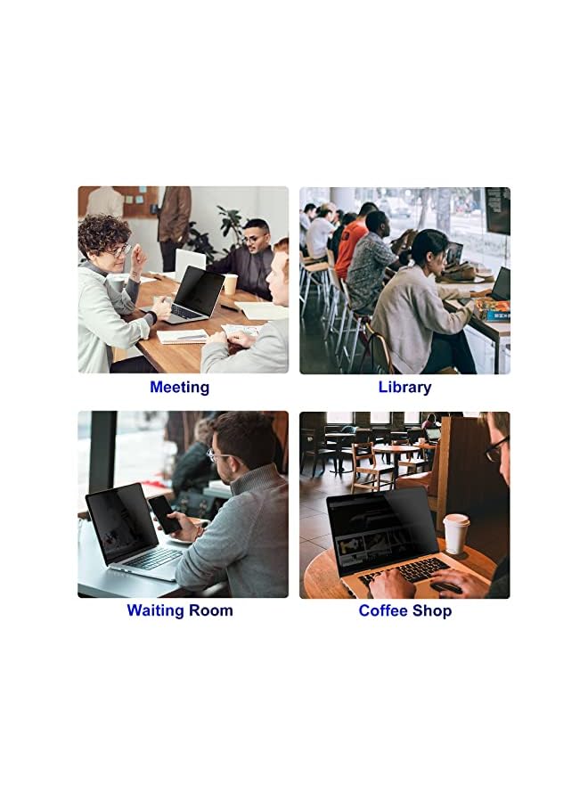 Procases Privacy Screen Protector for MacBook Pro 14.2/14 Inch 2023/2022 2021 Model A2779 / A2442, Anti-Spy Tempered Glass Tinted Screen Film Guard for MacBook Pro with M2 M1 Pro/Max Chip Touch ID - Image 5