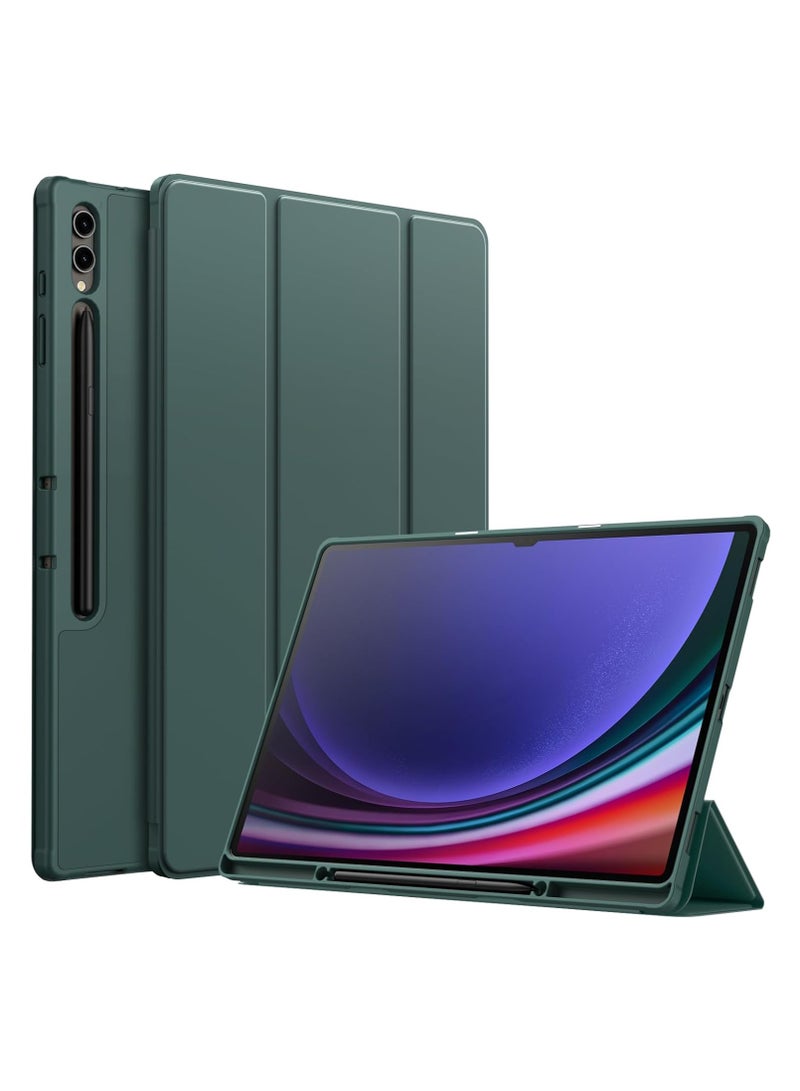 DUSALA Case for Samsung Galaxy Tab S10 Ultra 14.6 Inch with S Pen Holder, Soft TPU Tri-Fold Stand Protective Tablet Cover, Support S Pen Charging, Auto Wake/Sleep - Image 1