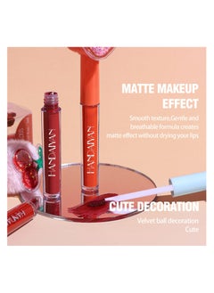 Handaiyan Lipstick Matte Liquid Lipsticks Makeup For Women Velvet Long Lasting Waterproof Highly Pigmented Colour Quick-Drying, Smudge-Proof, Nourishes, Conditions,Ultra Soft Moisturizes  - Image 3