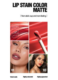 Handaiyan Lipstick Matte Liquid Lipsticks Makeup For Women Velvet Long Lasting Waterproof Highly Pigmented Colour Quick-Drying, Smudge-Proof, Nourishes, Conditions,Ultra Soft Moisturizes  - Image 2