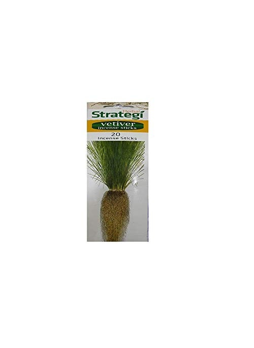 Herbal Strategi Herbal Strategi Vetiver Aromatic Incense Sticks 20 pcs Pack of 6  - Image 1