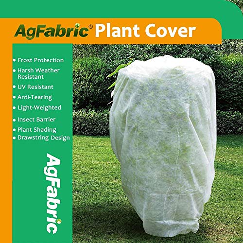 Agfabric Agfabric Plant Cover Warm Worth Frost Blanket - 0.95 oz Fabric of 26'Hx30'W Shrub Jacket, 3D Round Plant Cover for  - Image 1