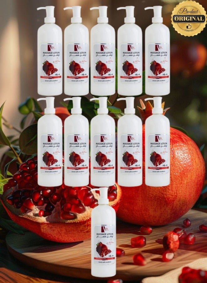 Spa System 11 Pieces Massage Lotion Pomegranate Enrich With Emollient - Image 1