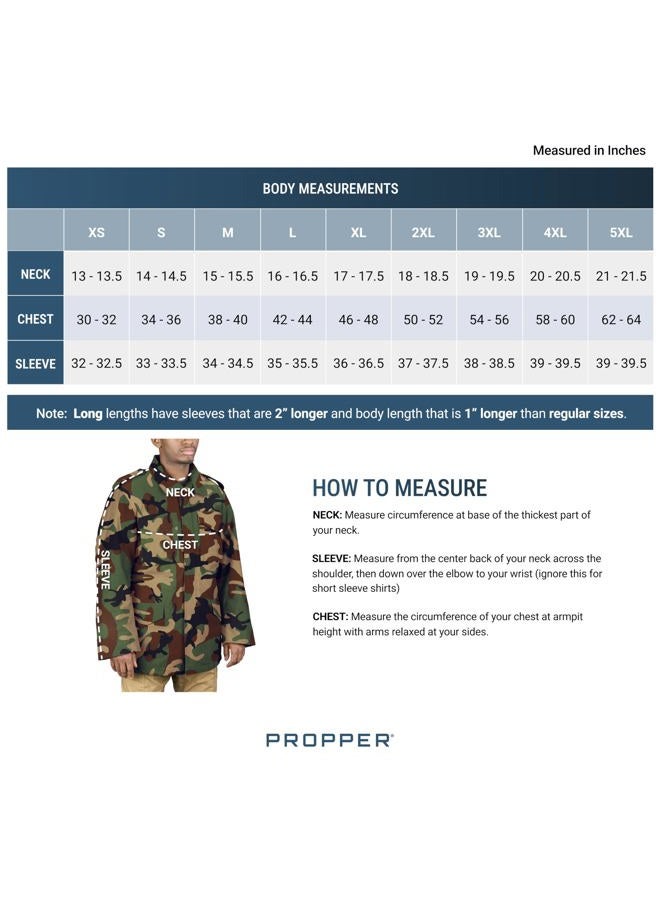PROPPER Men's M65 Field Coat, Woodland, Large Regular - Image 5