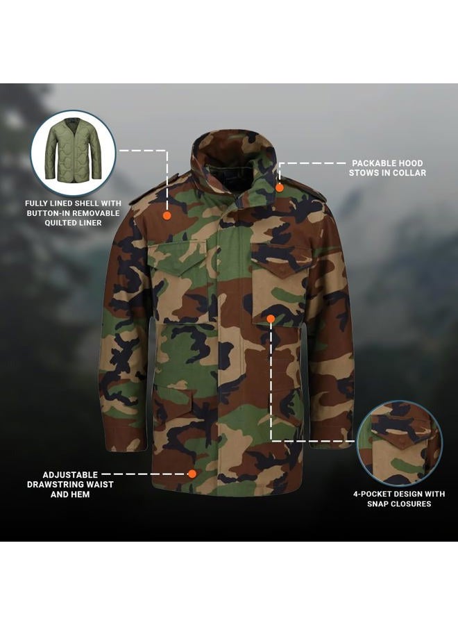 PROPPER Men's M65 Field Coat, Woodland, Large Regular - Image 4