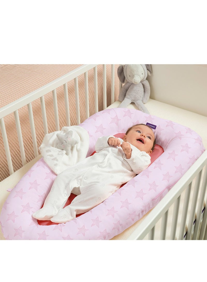Clevamama Cleva Sleep Foam Baby Pod Cover - Pink - Image 2