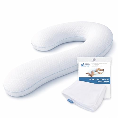 Contour Swan Body Pillow w/Pillowcase Cool XL - As Seen on TV - Image 1