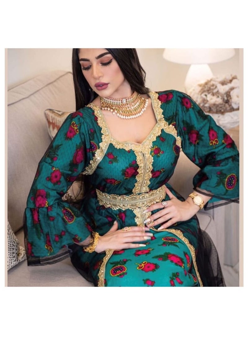 نوثينج فستان نسائي طويلة الأكمام ، متعدد اللوان - مقاس XXL - Image 2