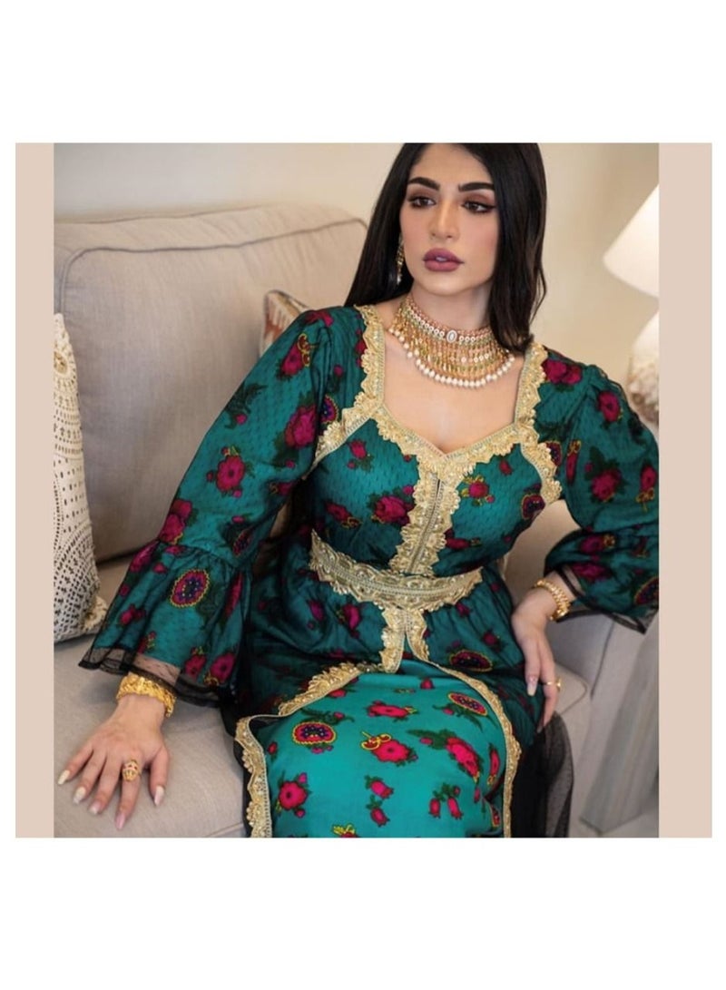 نوثينج فستان نسائي طويلة الأكمام ، متعدد اللوان - مقاس XXL - Image 3