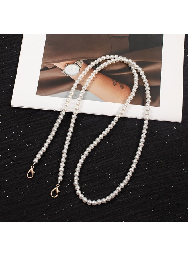 NIBEMINENT Super Cute Beaded Phone Charm – Trendy Phone Chain Wrist Strap, Shining Beads Chain Lanyard for Cell Phone