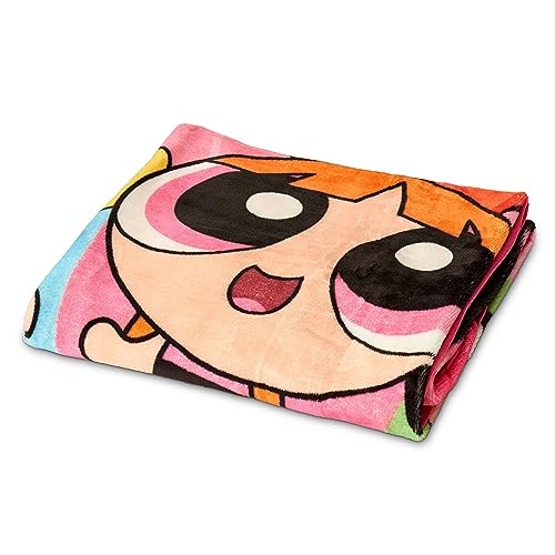 Northwest Cartoon Network Micro Raschel Throw Blanket Powerpuff Girls, Day Saved, 46" x 60" - Image 3