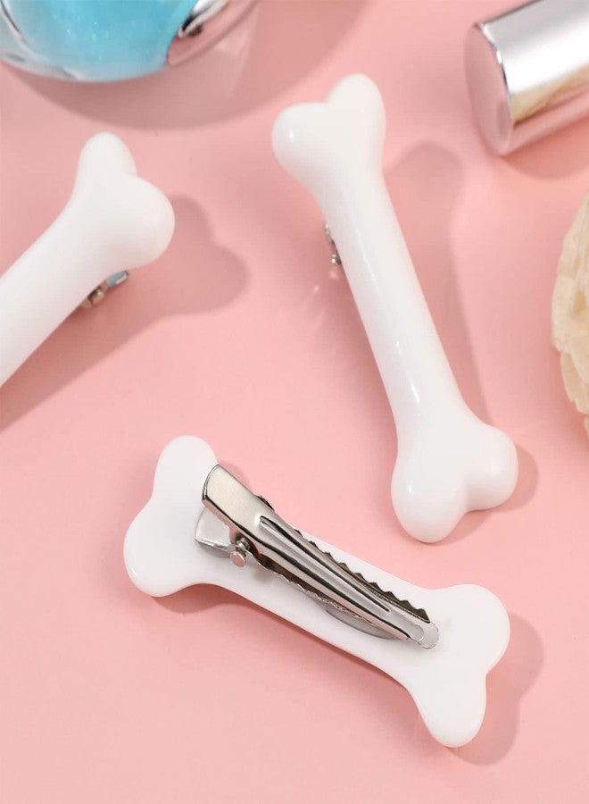 Beaupretty Halloween White Dog Bone Hair Clips,Artificial Dog Bone Hairpins Alligator Barrettes Christmas Hair Accessories for Kids Girls,4pcs - Image 5