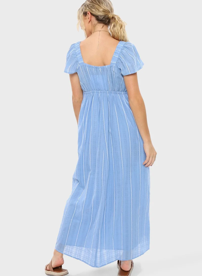 American Eagle Flute Sleeve Tiered Dress